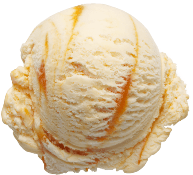 caramel scoop