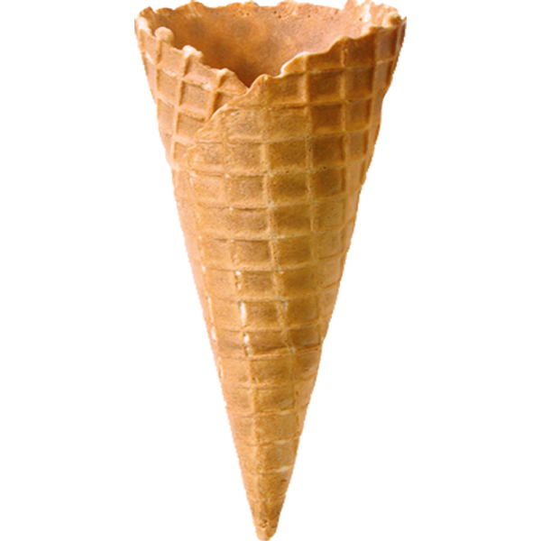 brown waffle cone